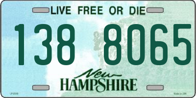 NH license plate 1388065