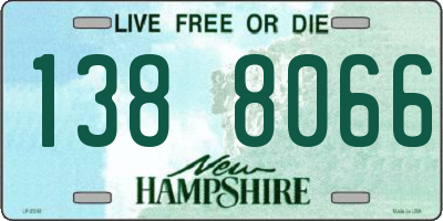 NH license plate 1388066