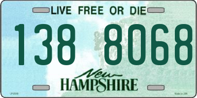 NH license plate 1388068