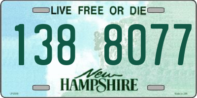 NH license plate 1388077