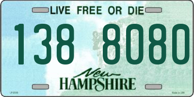 NH license plate 1388080