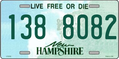 NH license plate 1388082