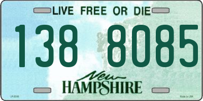 NH license plate 1388085