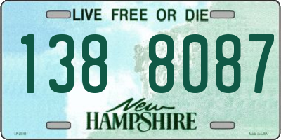 NH license plate 1388087