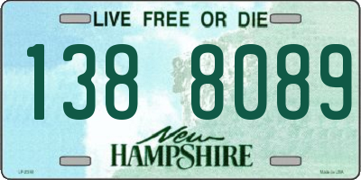 NH license plate 1388089