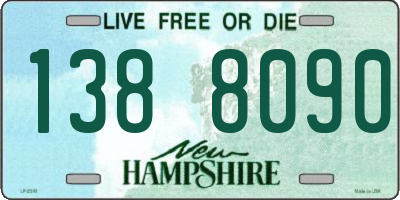 NH license plate 1388090