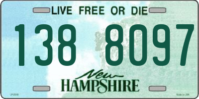 NH license plate 1388097