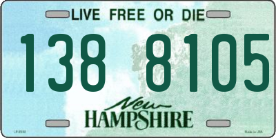 NH license plate 1388105