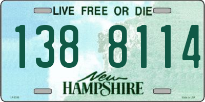 NH license plate 1388114