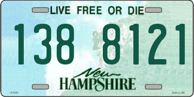 NH license plate 1388121