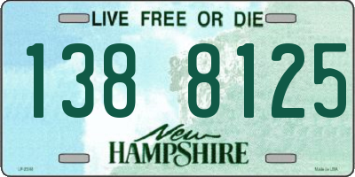 NH license plate 1388125
