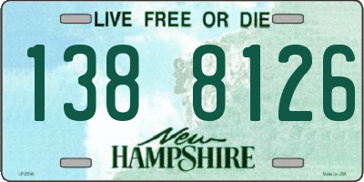 NH license plate 1388126