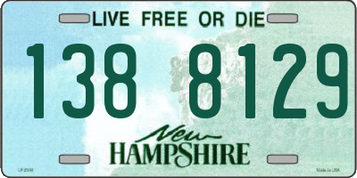 NH license plate 1388129