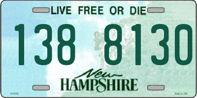 NH license plate 1388130
