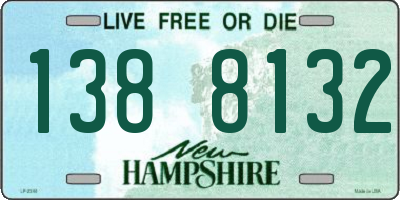 NH license plate 1388132