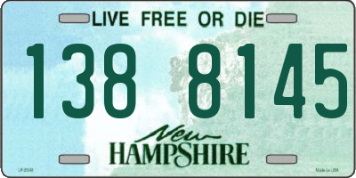 NH license plate 1388145