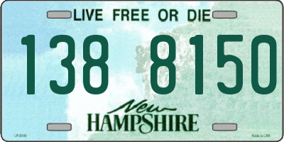 NH license plate 1388150