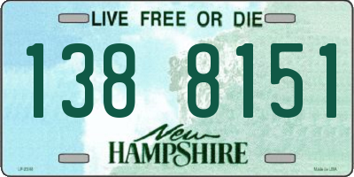 NH license plate 1388151