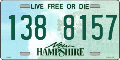 NH license plate 1388157
