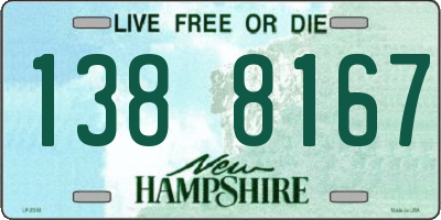 NH license plate 1388167