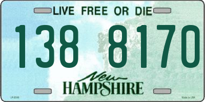 NH license plate 1388170