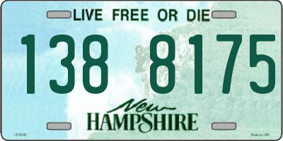 NH license plate 1388175