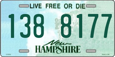 NH license plate 1388177
