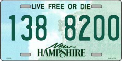 NH license plate 1388200