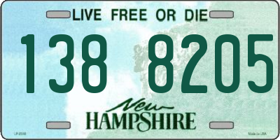 NH license plate 1388205