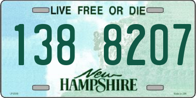NH license plate 1388207