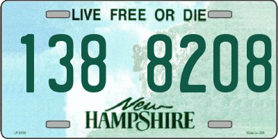NH license plate 1388208