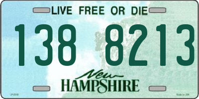 NH license plate 1388213