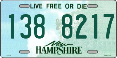 NH license plate 1388217