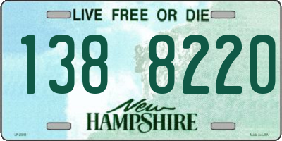 NH license plate 1388220