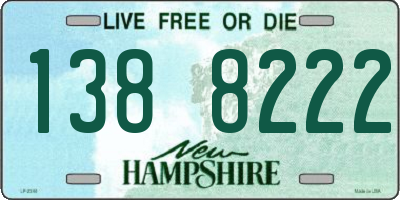 NH license plate 1388222