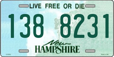 NH license plate 1388231