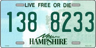 NH license plate 1388233