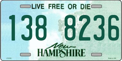 NH license plate 1388236