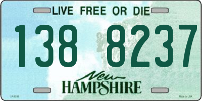 NH license plate 1388237