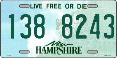 NH license plate 1388243