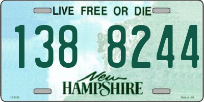 NH license plate 1388244