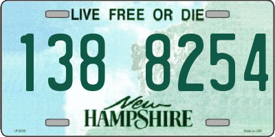 NH license plate 1388254