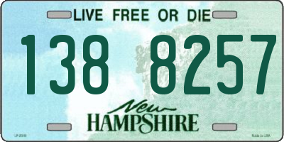 NH license plate 1388257
