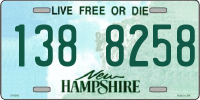 NH license plate 1388258