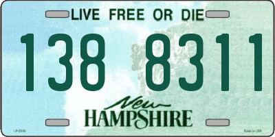 NH license plate 1388311
