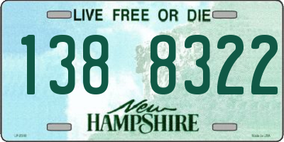 NH license plate 1388322
