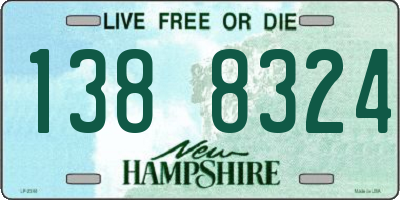 NH license plate 1388324