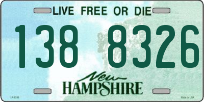 NH license plate 1388326