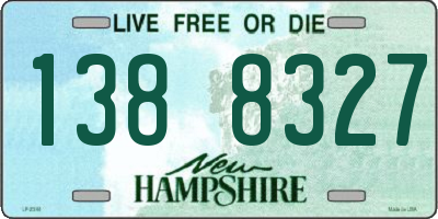 NH license plate 1388327