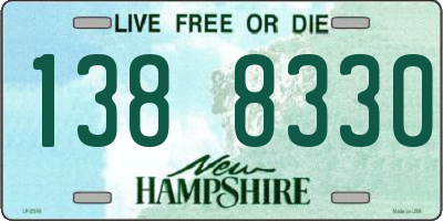 NH license plate 1388330